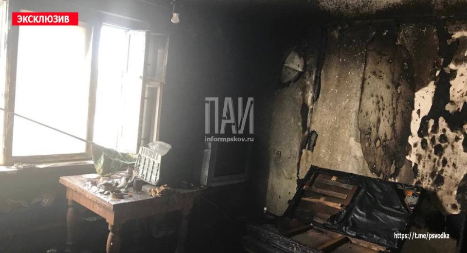 Пожарные спасли двух великолучан из пожара