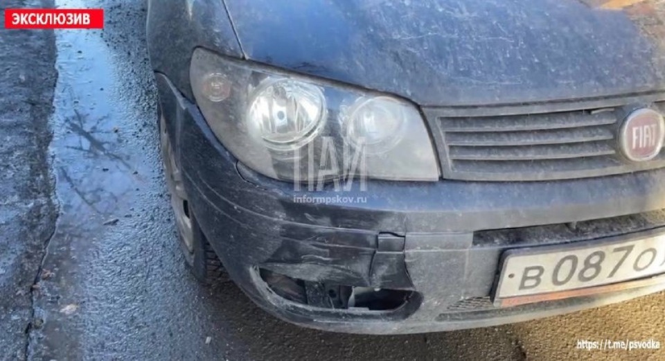 Псковича сбили на пешеходном переходе Псковича сбили на пешеходном переходе