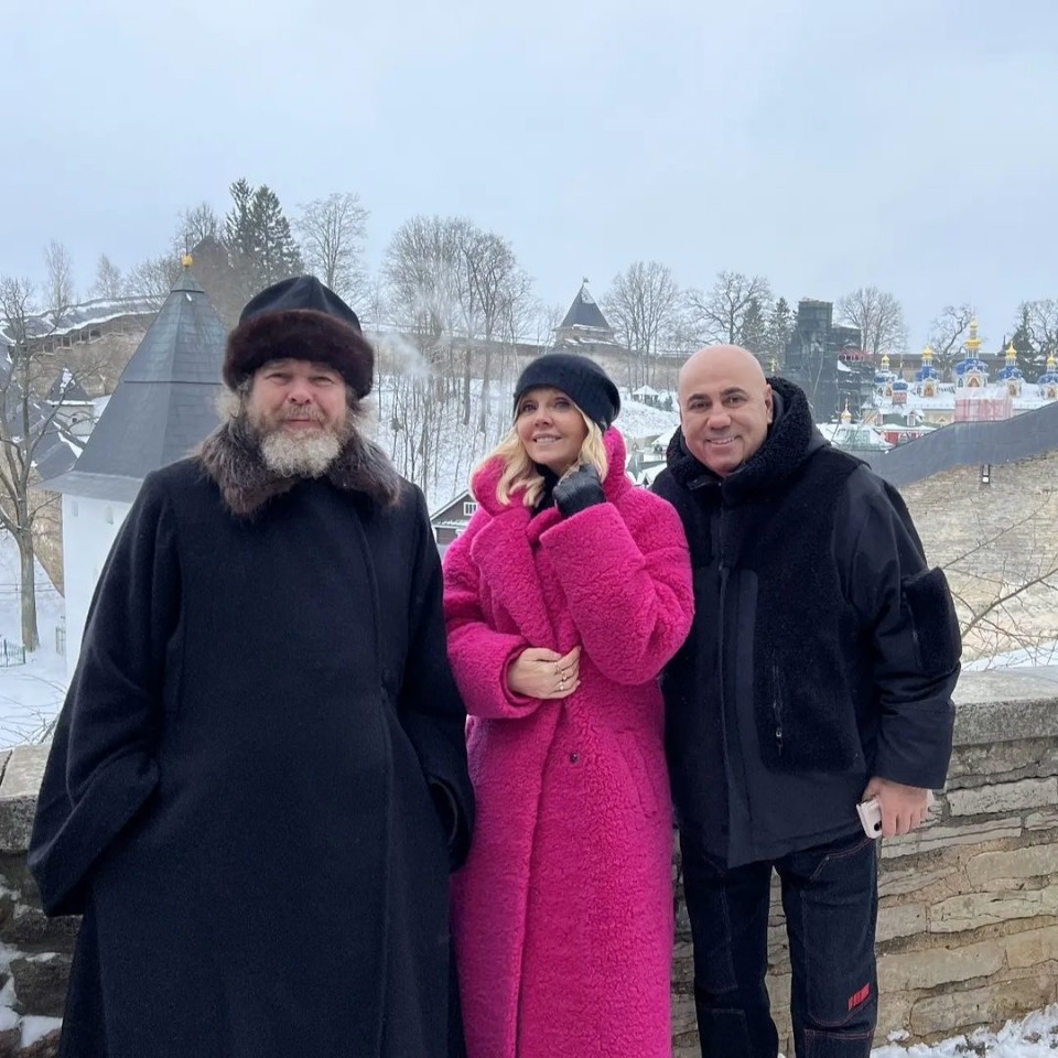 Валерия и Иосиф Пригожин посетили Псково-Печерский монастырь