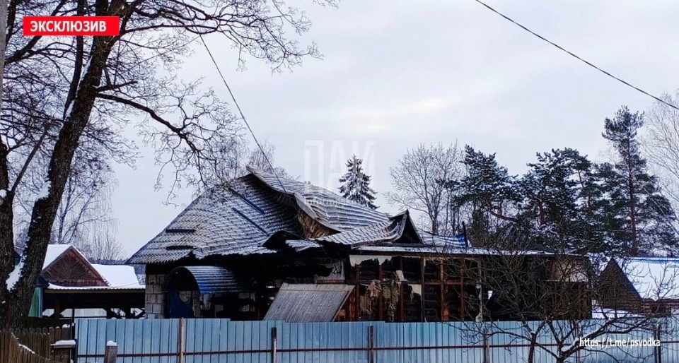 В Стругах Красных сгорел жилой дом