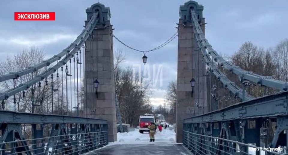 В Острове под висячим мостом утонул нетрезвый мужчина