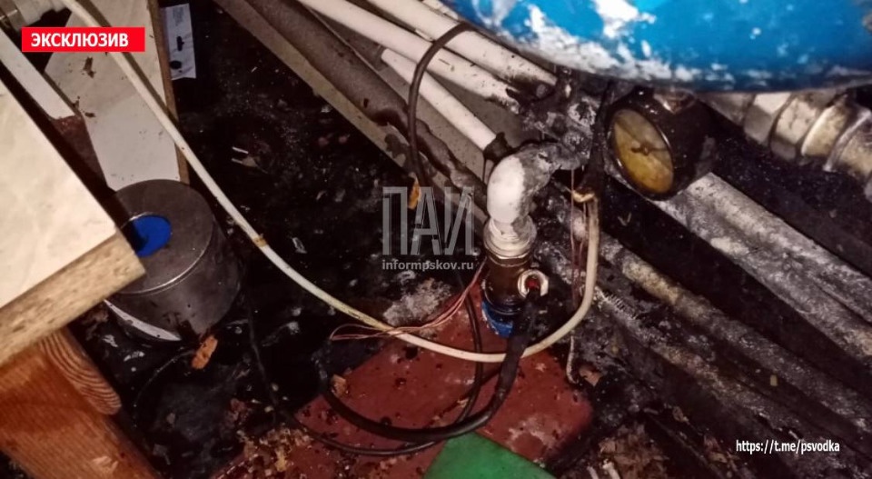 Короткое замыкание привело к пожару в Плюсском районе 