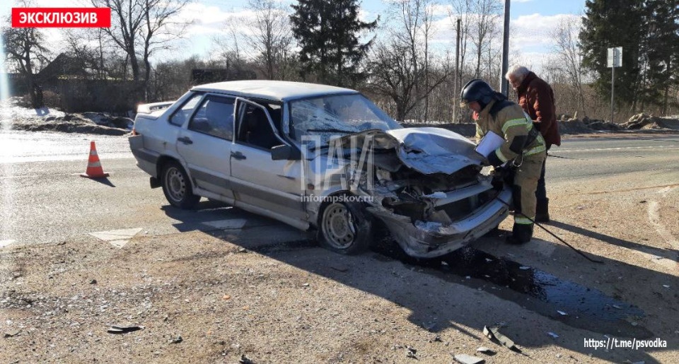 Госпитализация потребовалась одному из участников ДТП в Опочецком районе