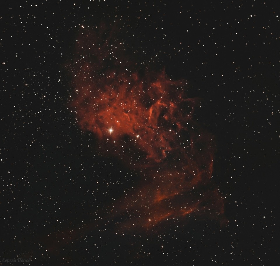 Астроном-любитель из Пскова запечатлел туманность «Пламенеющая звезда» Астроном-любитель из Пскова запечатлел туманность «Пламенеющая звезда»