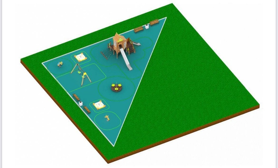 Комплекс с воркаутом оборудуют на детской площадке на улице Госпитальной в Пскове