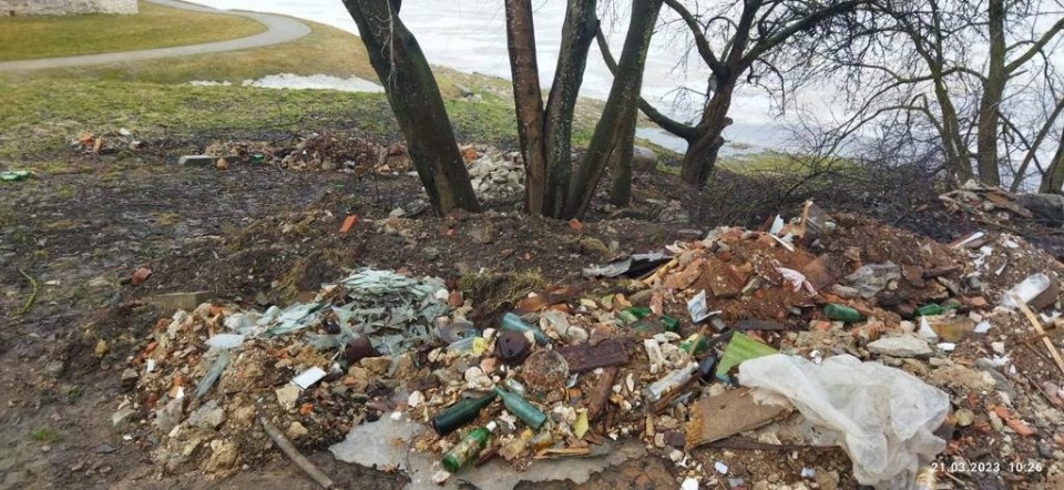 Большую мусорную свалку обнаружили на муниципальной земле в Пскове