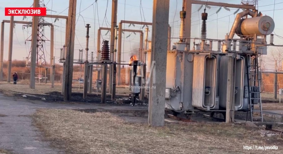 В Острове горела подстанция