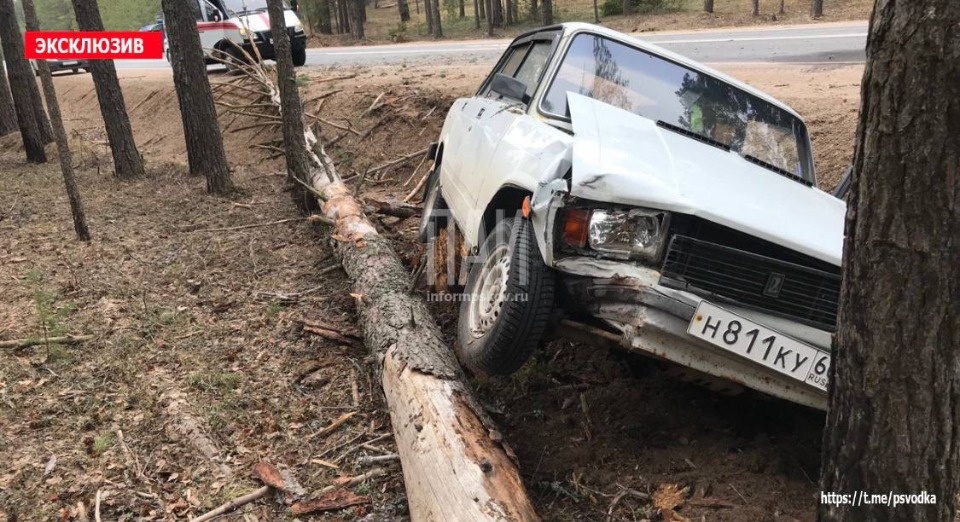 Водитель пострадал в результате съезда в кювет в Гдовском районе