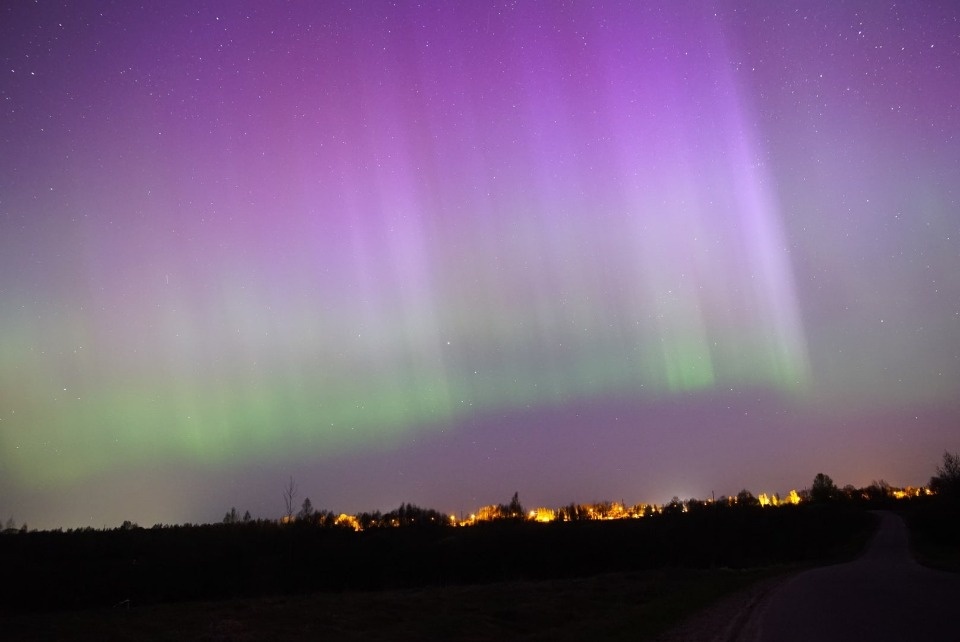 Северное сияние могли наблюдать жители Псковской области в ночь с 23 на 24 апреля