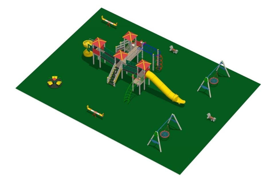 Около озера Смолинское в Палкинском районе к лету установят игровой комплекс Около озера Смолинское в Палкинском районе к лету установят игровой комплекс