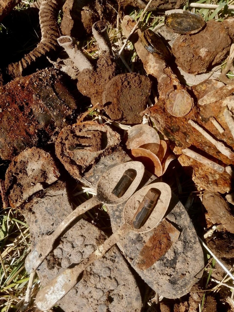 Останки двух красноармейцев обнаружили в ходе поисковых работ в Куньинском районе Останки двух красноармейцев обнаружили в ходе поисковых работ в Куньинском районе