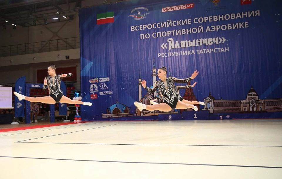 Псковички завоевали призовые места на Всероссийских соревнованиях по спортивной аэробике
