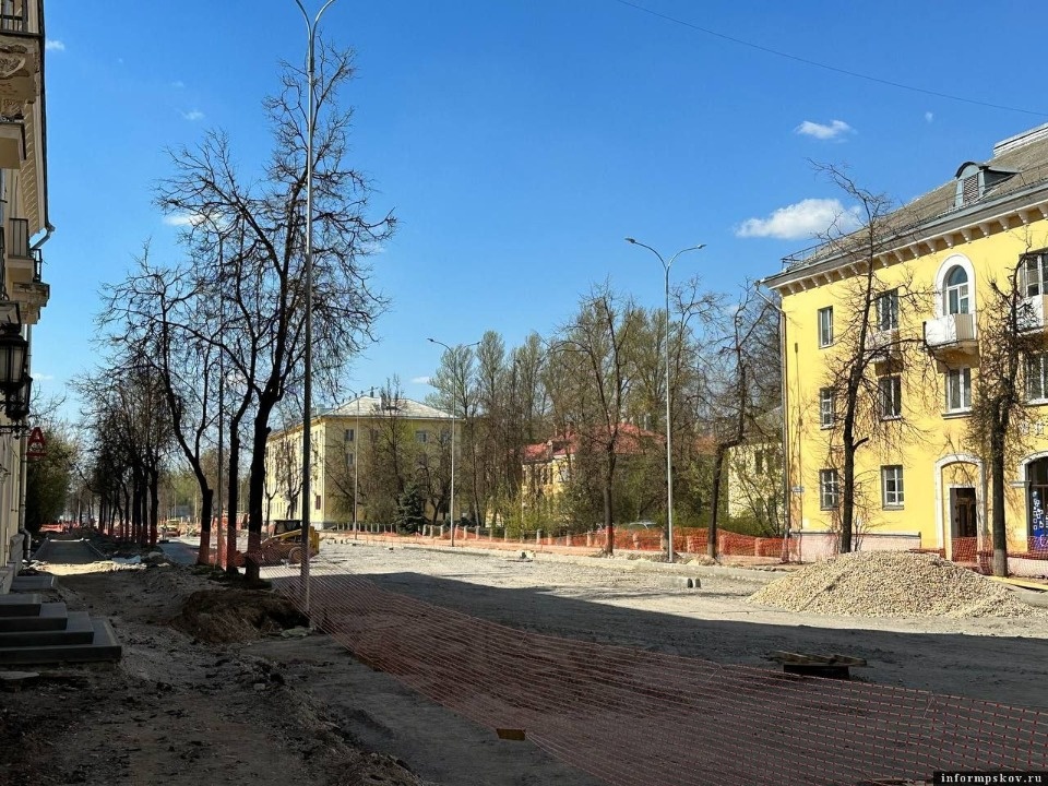 К концу года в Пскове должен завершиться ремонт улицы Яна Фабрициуса 