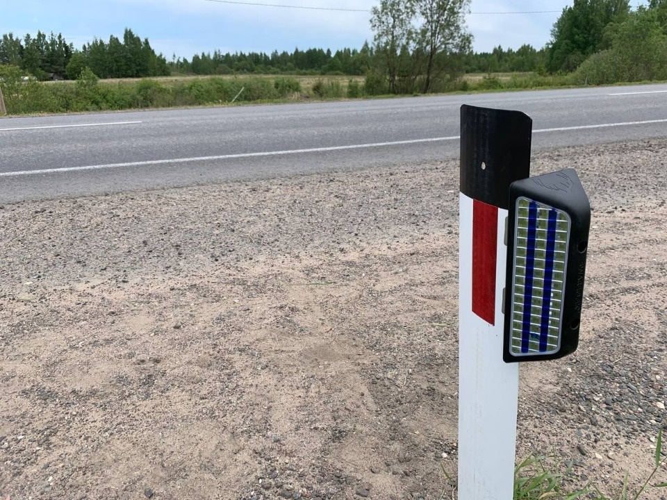 40 светоотражателей для отпугивания диких животных установили на Северном обходе Пскова 40 светоотражателей для отпугивания диких животных установили на Северном обходе Пскова