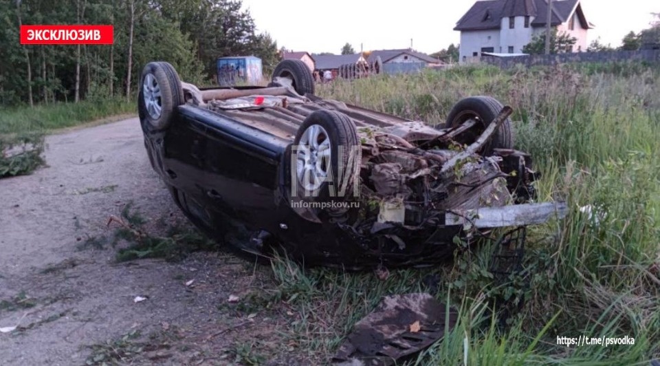 Пьяная водитель учинила ДТП в Псковском районе