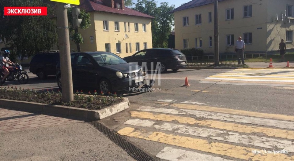 В Себеже столкнулись два автомобиля