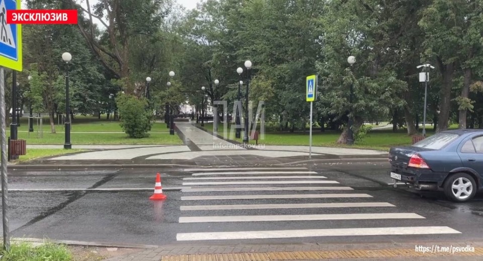 В Пскове в результате ДТП госпитализировали пешехода