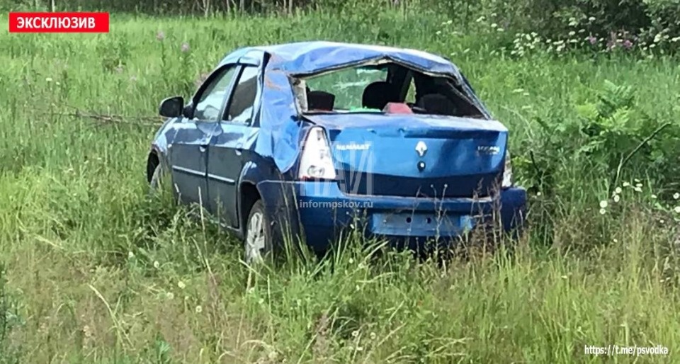 Автомобиль вылетел в кювет в Усвятском районе