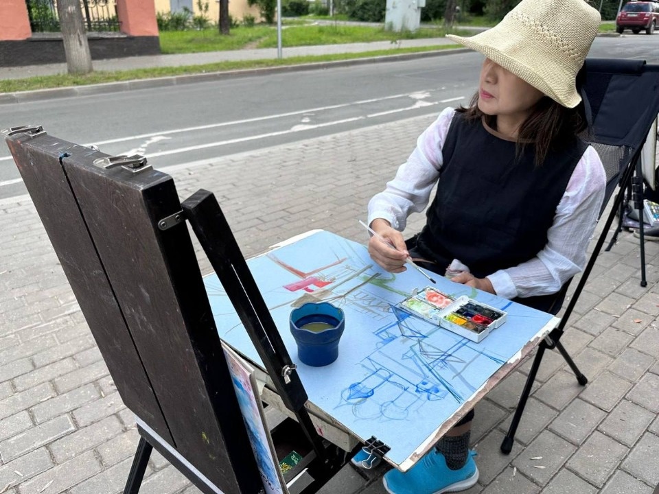 15 художников из России и Белоруссии участвуют в пленэре в Пскове