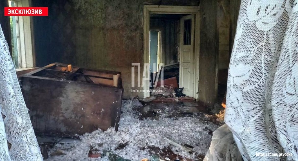 Детская шалость стала причиной пожара в доме в Невеле