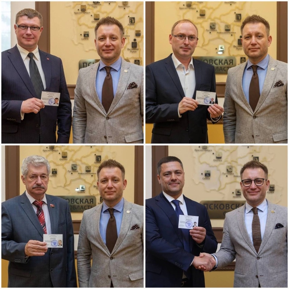 Удостоверения вручили кандидатам на пост губернатора Псковской области