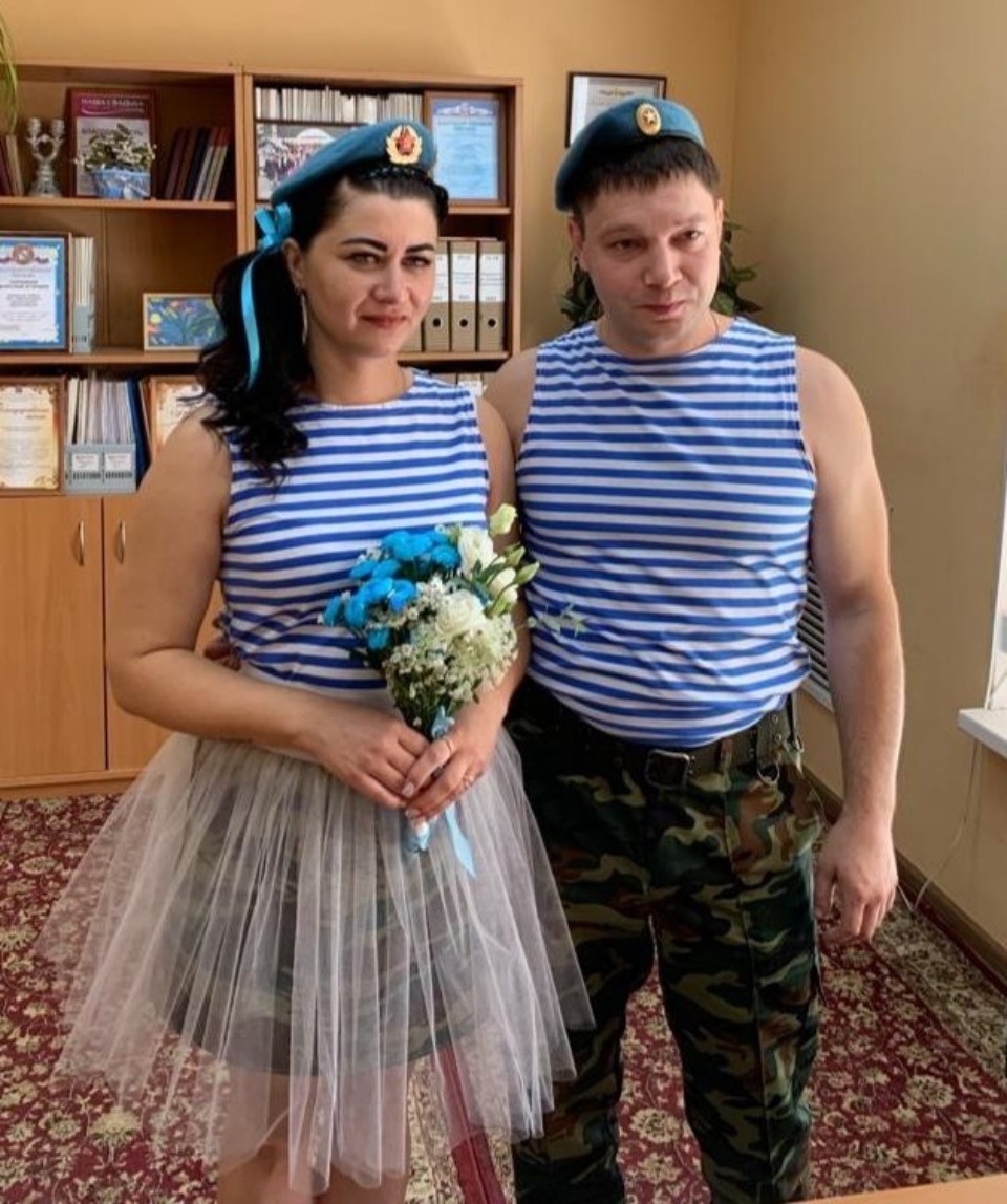 Псковский десантник женился в день ВДВ