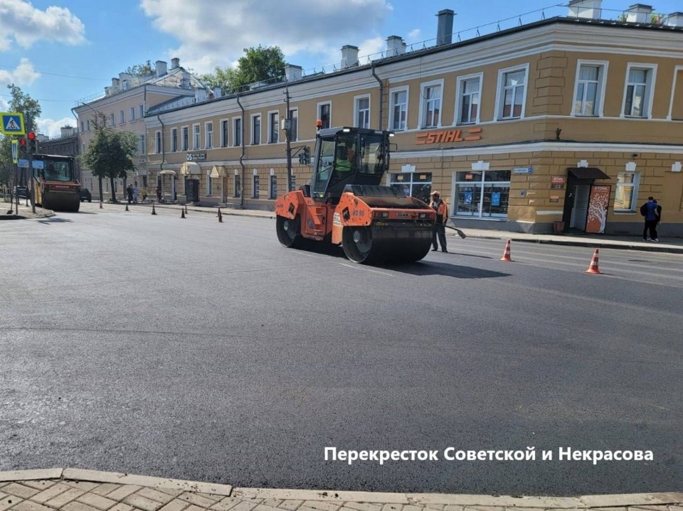 Ремонт дорог картами в Пскове находится на завершающем этапе