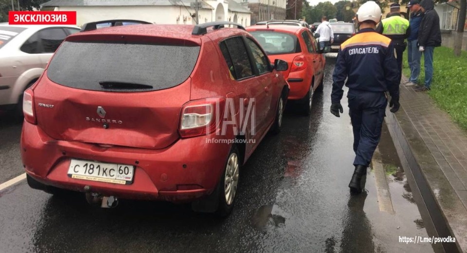 В центре Пскова сбили пешехода