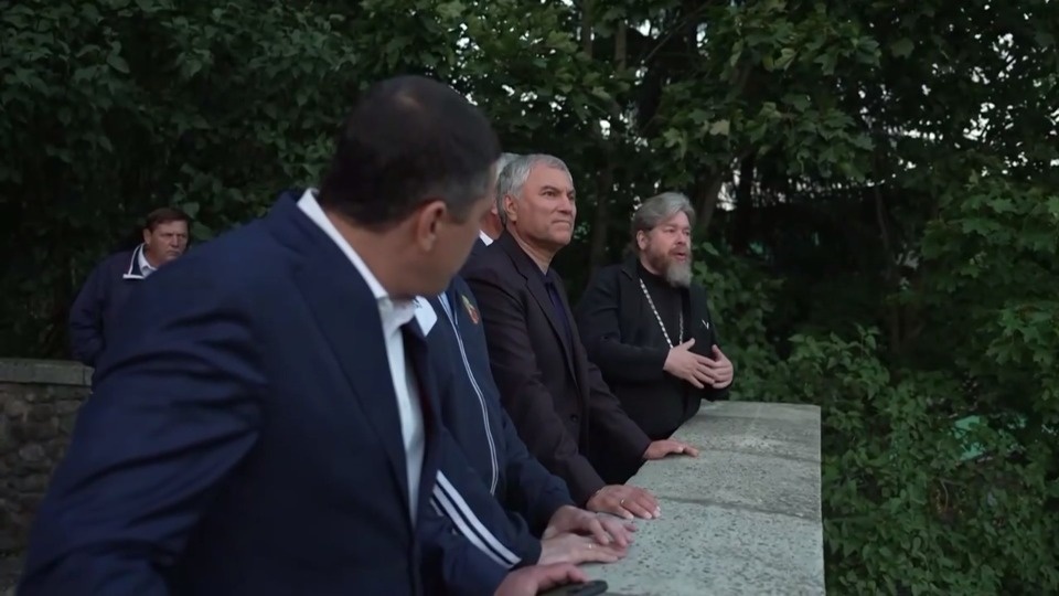 Псково-Печерский монастырь посетил Вячеслав Володин