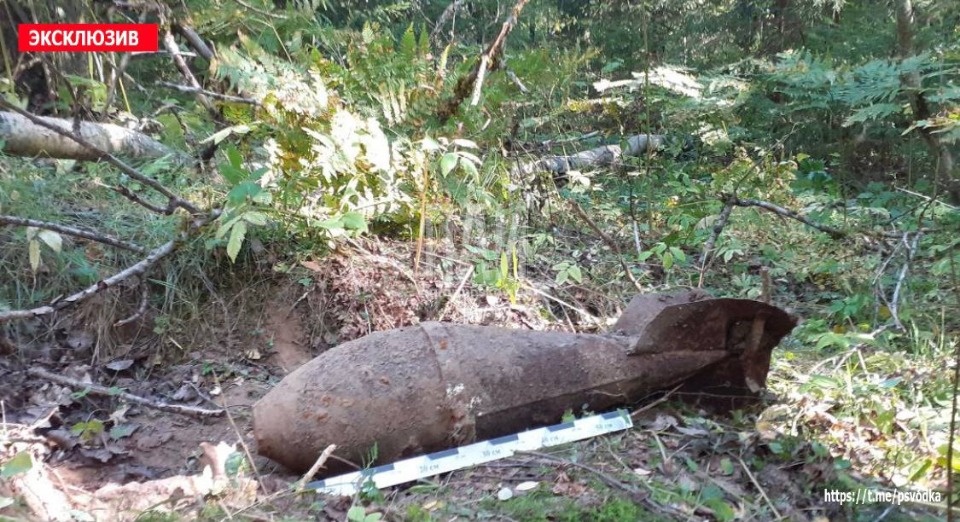 В Псковском районе обнаружили советскую авиабомбу ФАБ-50