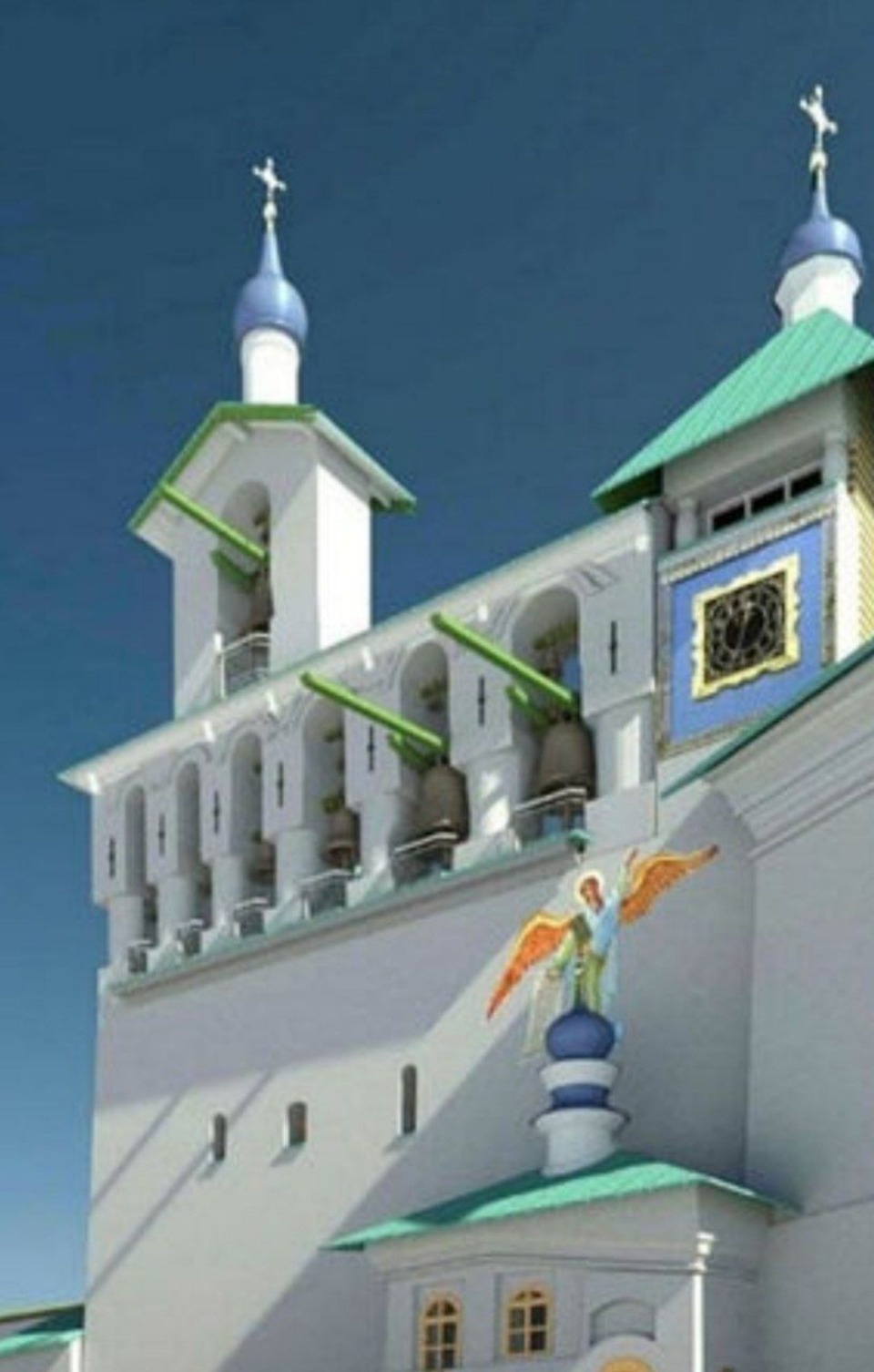 Механизм и циферблат часов Большой звонницы реставрируют в Печорах