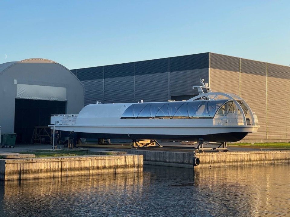 Пассажирское судно «Иния» для Псковской области спустили на воду на «Ушаковских верфях»