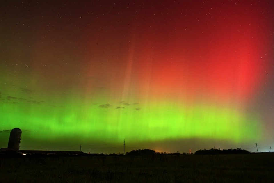 Псковский астроном вновь запечатлел северное сияние