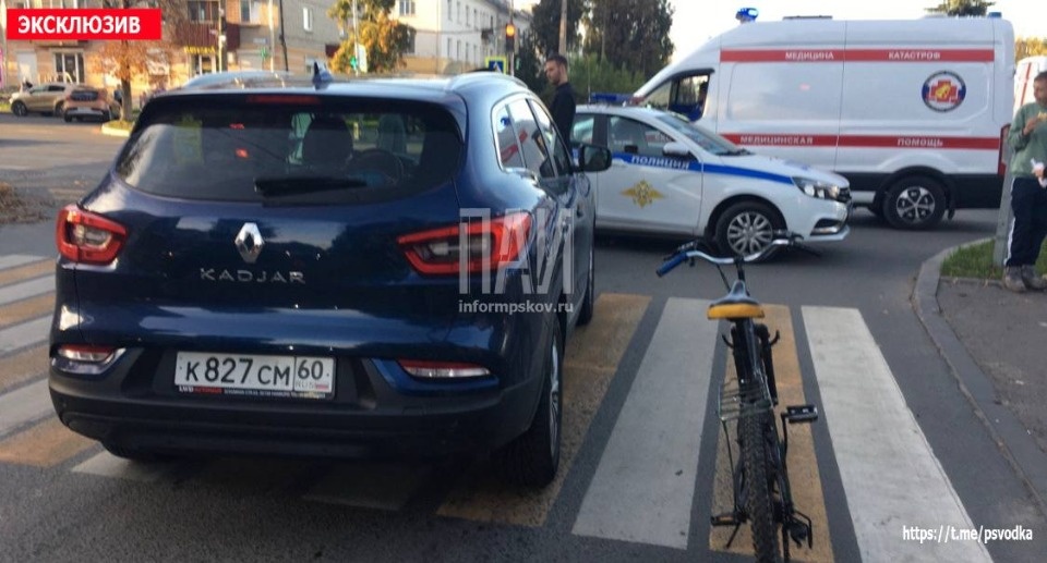 Пьяный велосипедист стал виновником ДТП в Пскове Пьяный велосипедист стал виновником ДТП в Пскове