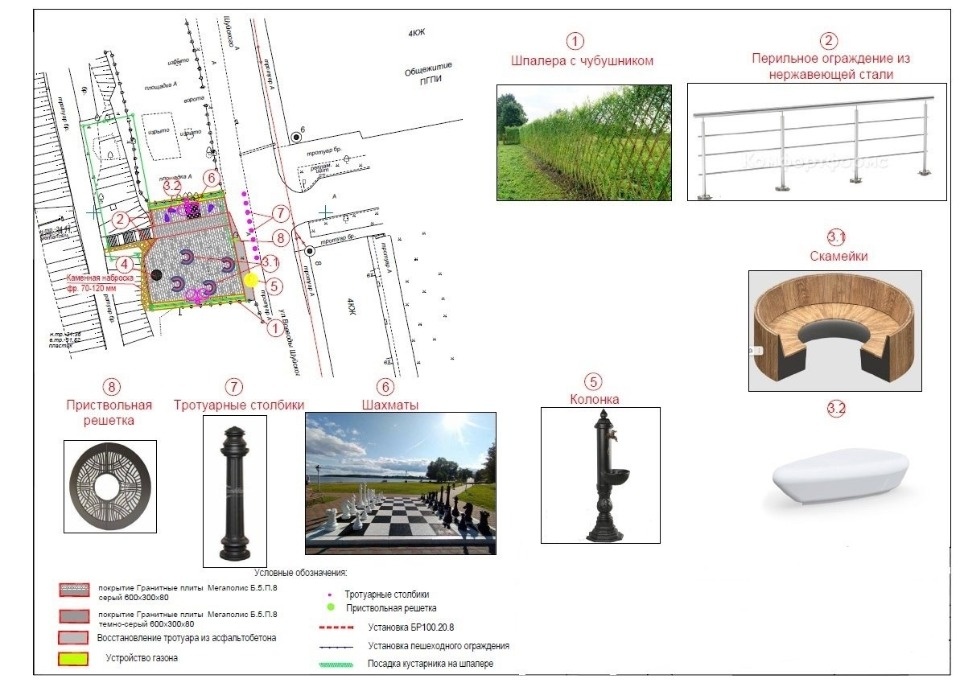 На улице Воеводы Шуйского в Пскове обустраивают смотровую площадку На улице Воеводы Шуйского в Пскове обустраивают смотровую площадку