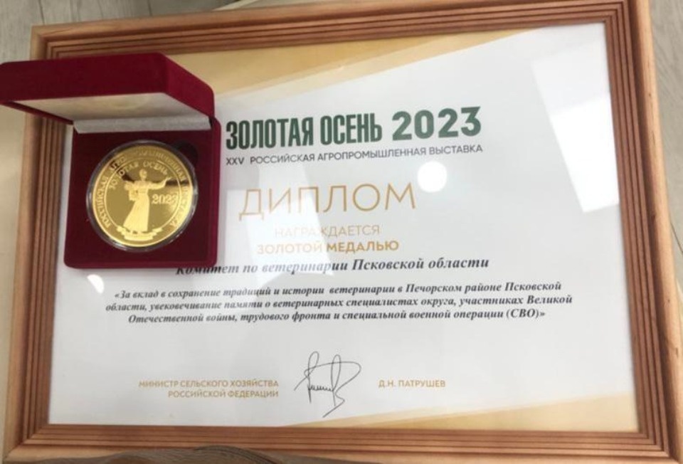 На выставке «Золотая осень-2023» Псковскую область отметили золотой медалью На выставке «Золотая осень-2023» Псковскую область отметили золотой медалью