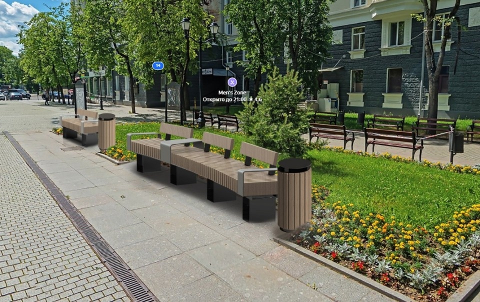 Новые скамейки появятся в центре Пскова
