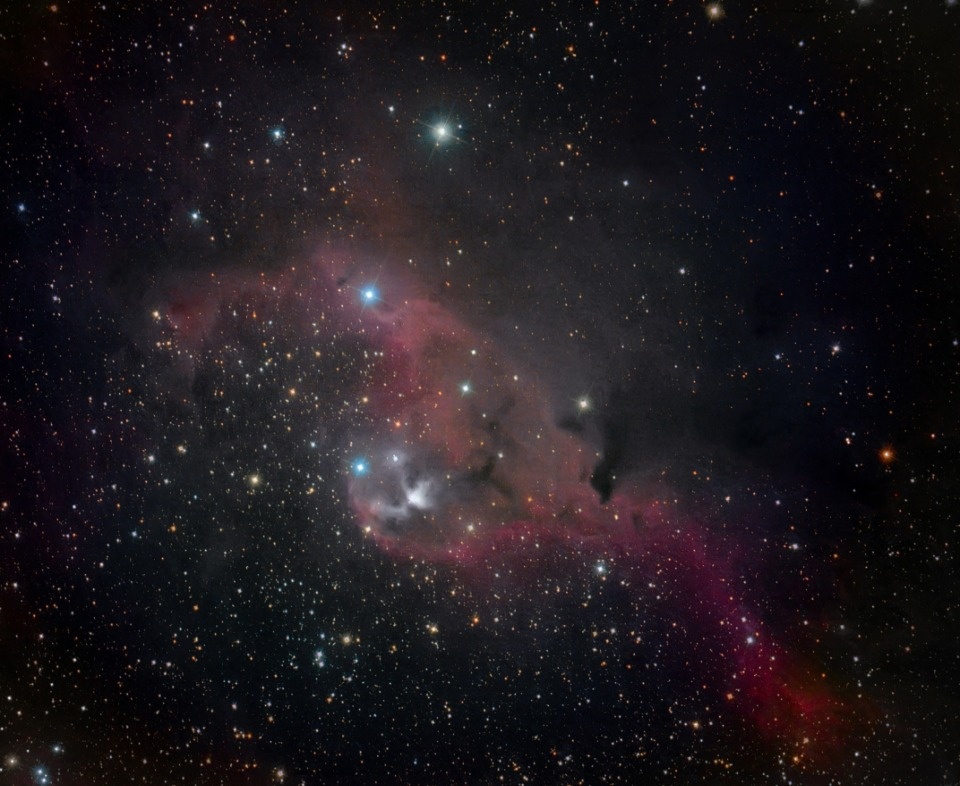 Пояс и туманность Ориона запечатлели на ночном небе псковские астрономы-любители Пояс и туманность Ориона запечатлели на ночном небе псковские астрономы-любители