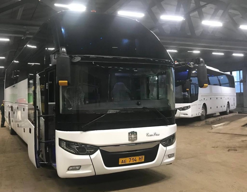 В Псковскую область поступили два новых туристических автобуса В Псковскую область поступили два новых туристических автобуса