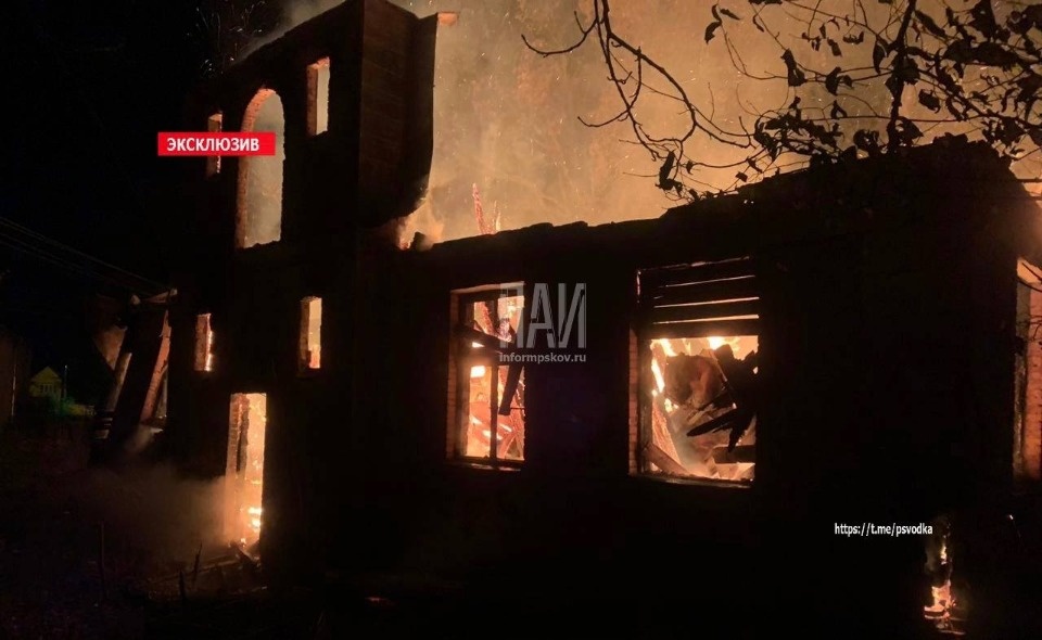 Сгоревший в Печорах дом был объектом культурного наследия 