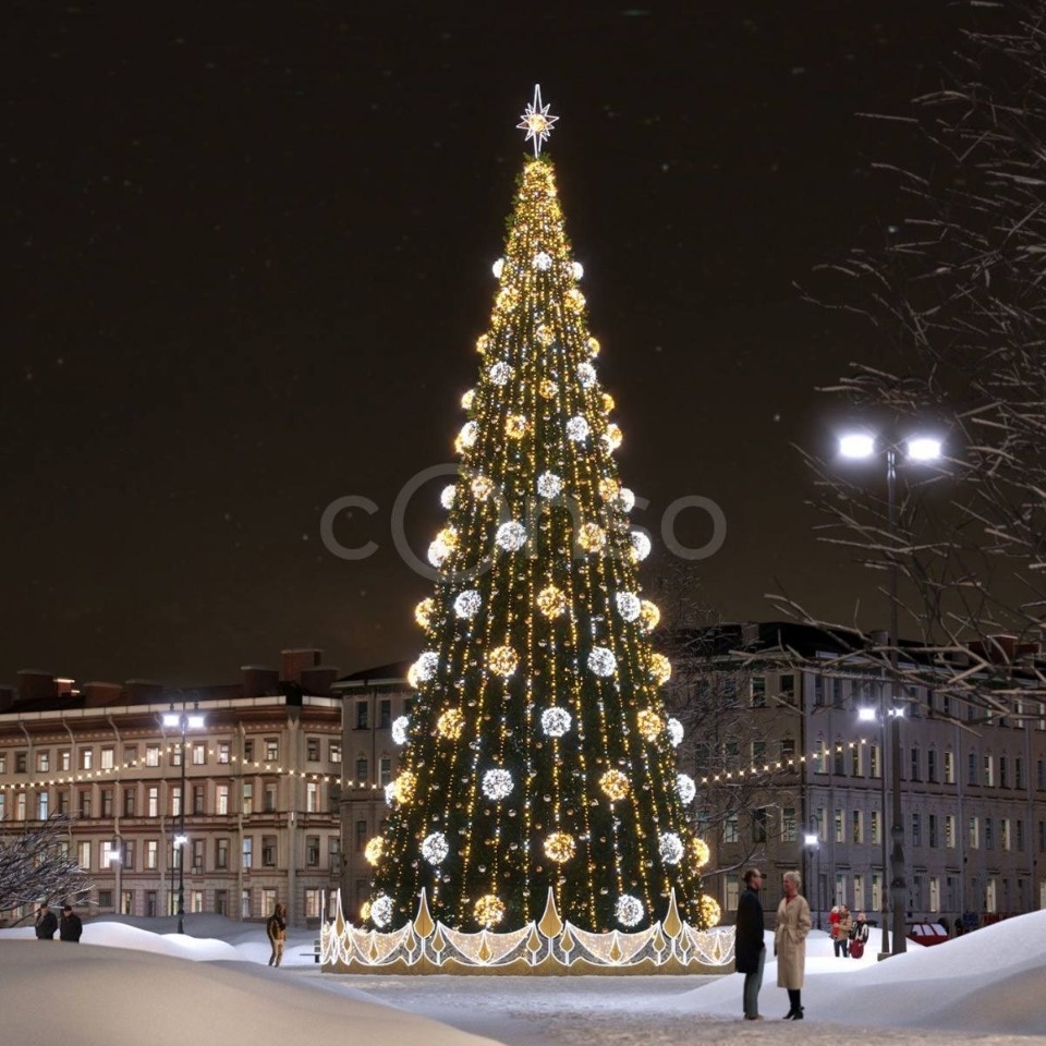 Для Великих Лук закупят 22-метровую новогоднюю искусственную ель