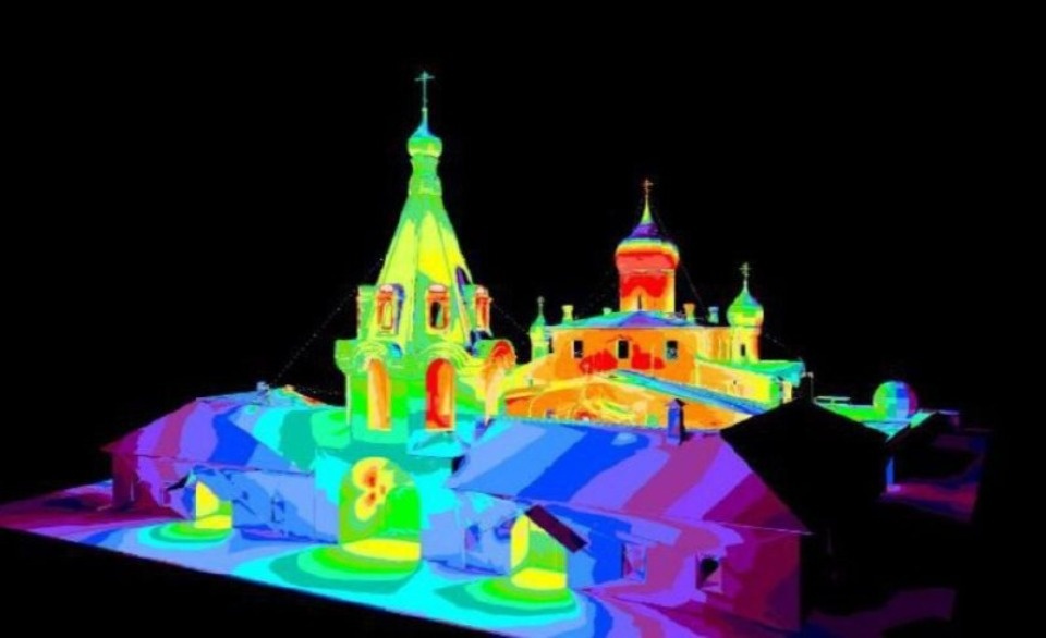 В Пскове завершили проект декоративной подсветки церкви Архангела Михаила 