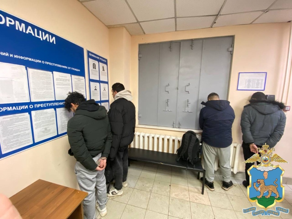 12 незаконно находившихся в России иностранцев выявили псковские полицейские