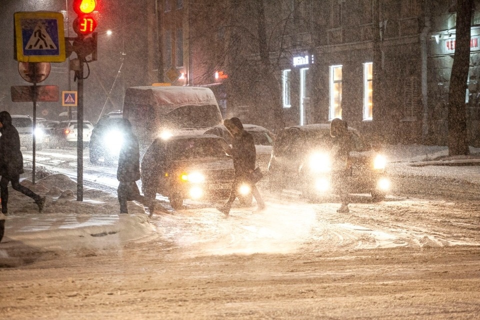 О сильном снеге предупредили жителей Псковской области