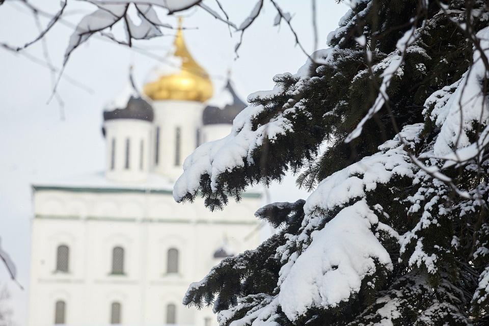 До +2 градусов ожидается в Псковской области 25 декабря