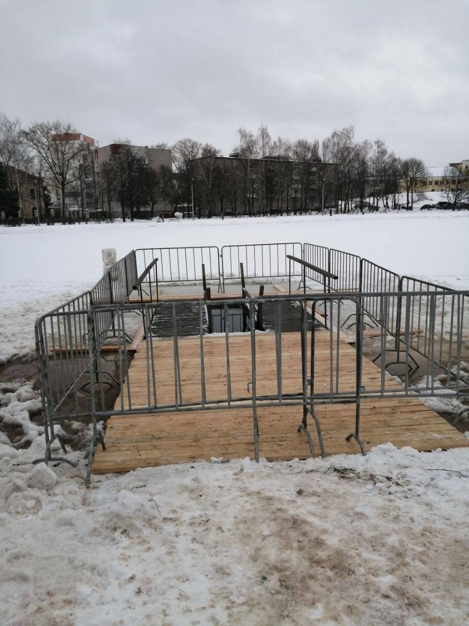 Крещенскую купель оборудовали на реке Ловать в Великих Луках