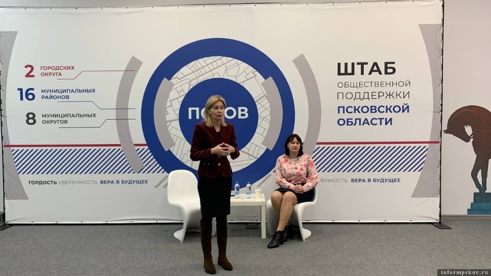  В штабе общественной поддержки Псковской области обсудили меры поддержки лиц с ОВЗ 