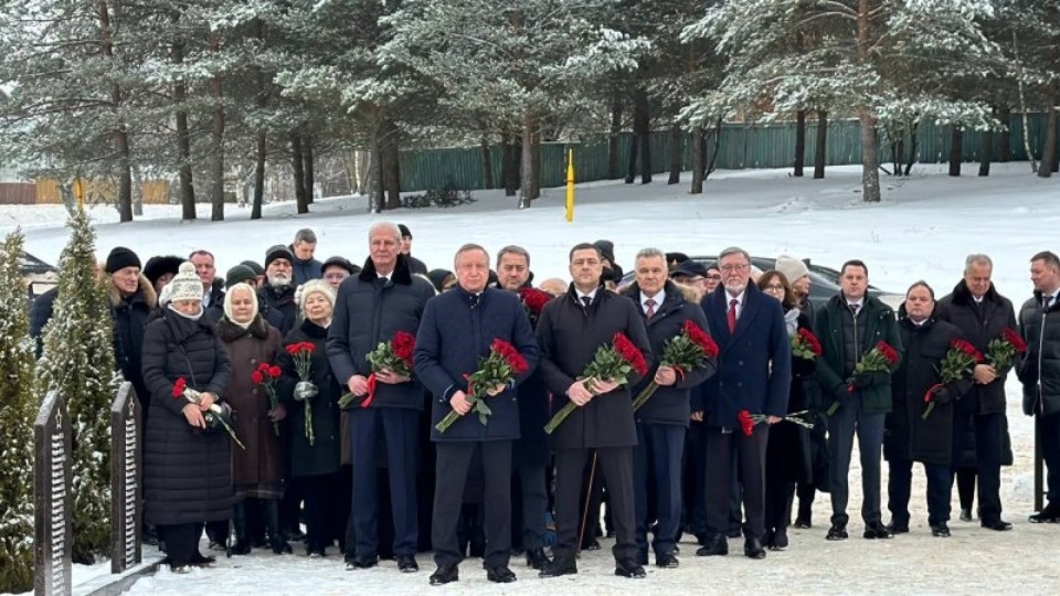 Губернаторы Псковской области и Санкт-Петербурга почтили память защитников Родины в Дедовичах