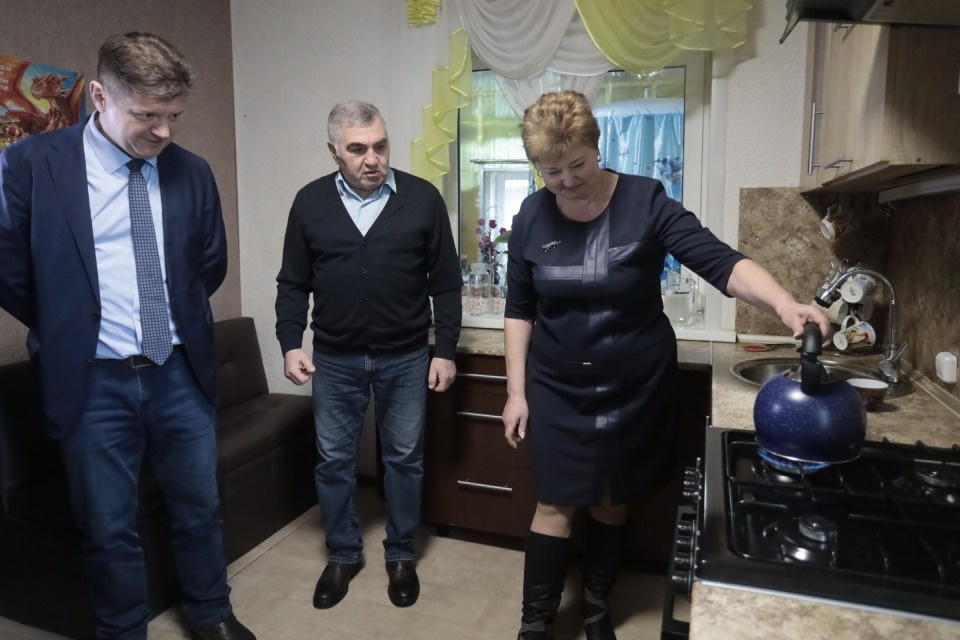 В Острове ввели в эксплуатацию газопровод для догазификации микрорайона Лапинки