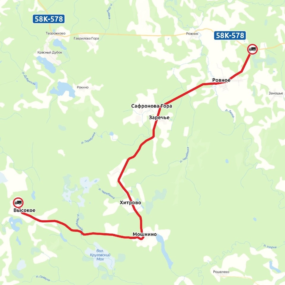 До начала апреля грузовикам запрещается ездить по нескольким дорогам Псковской области 